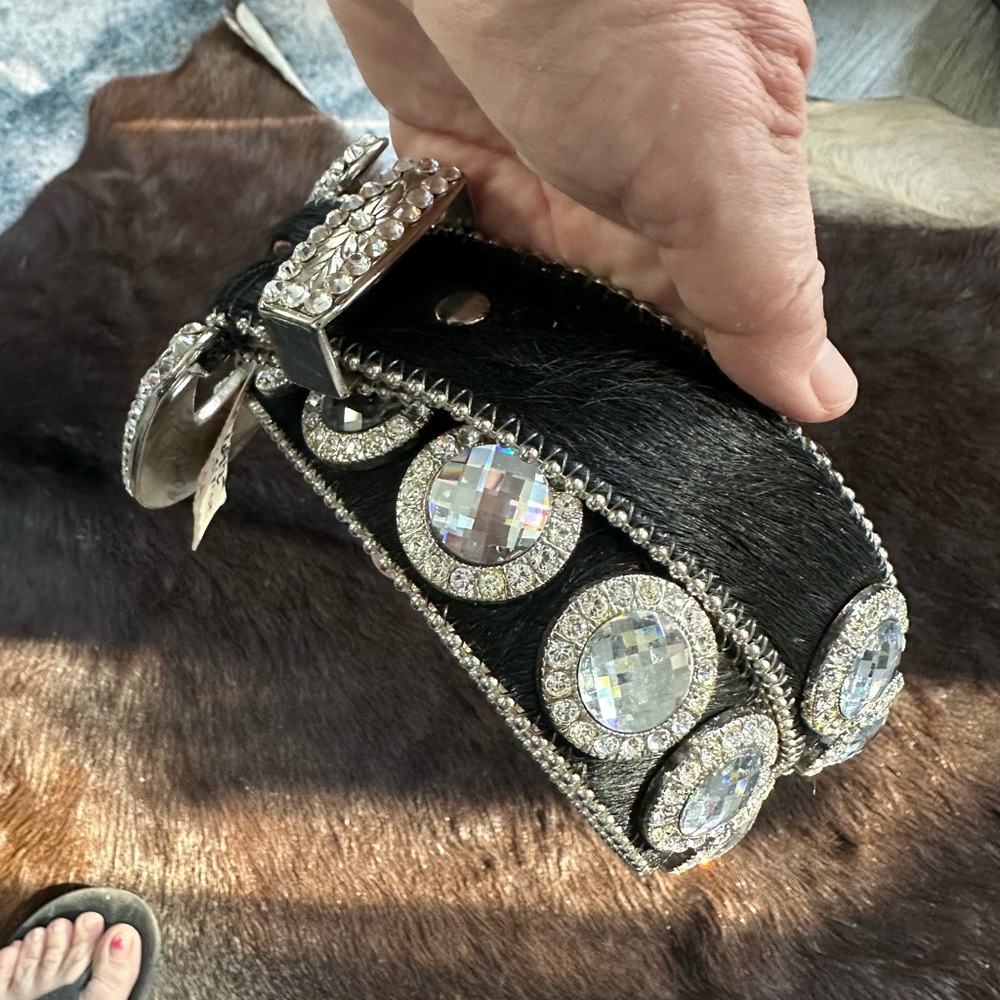 Bb Simon Swarovski crystal black Hyde belt